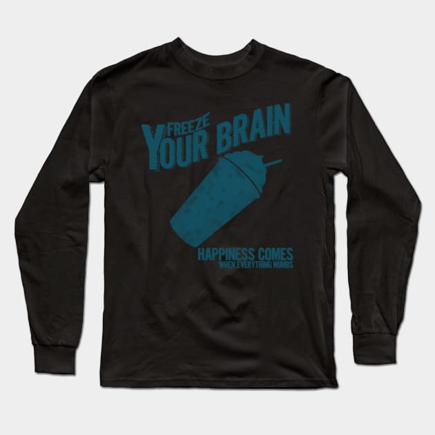 Freeze Your Brain-Heathers Long Sleeve T-Shirt by JacksonBourke